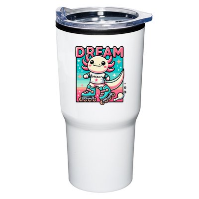 Rollerblading Axolotl Cute Salamander On Inline Skates Tumbler