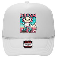 Rollerblading Axolotl Cute Salamander On Inline Skates Trucker Hat
