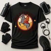 Ride A Cowboy Save A Horse Cooling Performance Crew T-Shirt