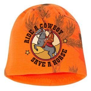 Ride A Cowboy Save A Horse Kati - Camo Knit Beanie