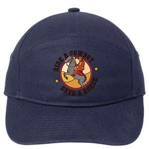 Ride A Cowboy Save A Horse 7-Panel Snapback Hat