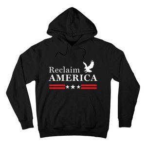 Reclaim America Conservative Anti Biden Ultra MAGA Fourth Of July Hoodie