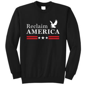 Reclaim America Conservative Anti Biden Ultra MAGA Fourth Of July Sweatshirt