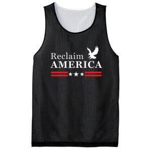 Reclaim America Conservative Anti Biden Ultra MAGA Fourth Of July Mesh Reversible Basketball Jersey Tank