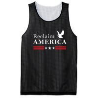 Reclaim America Conservative Anti Biden Ultra MAGA Fourth Of July Mesh Reversible Basketball Jersey Tank