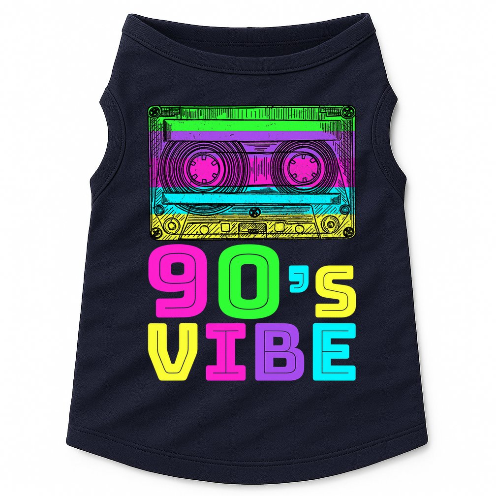Retro Aesthetic Costume Party 90s Vibe Doggie Tank