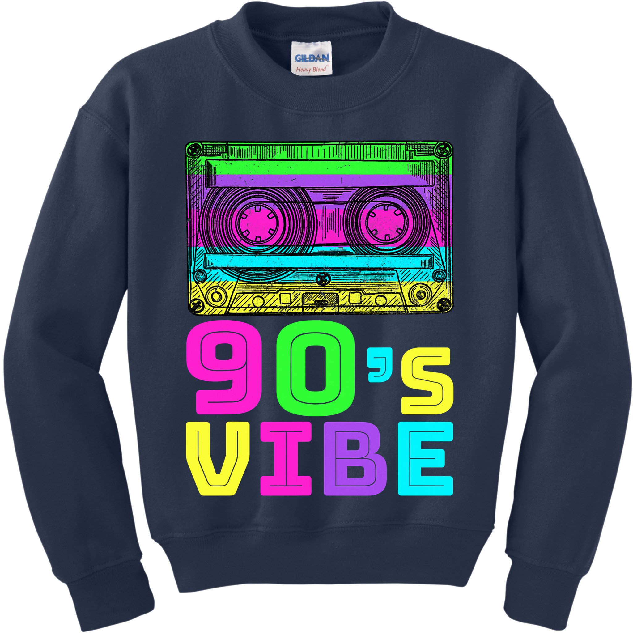 Retro Aesthetic Costume Party 90s Vibe Kids Sweatshirt