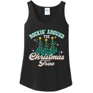 Rocking Around Christmas Tree Xmas Respiratory Therapist Ladies Essential Tank