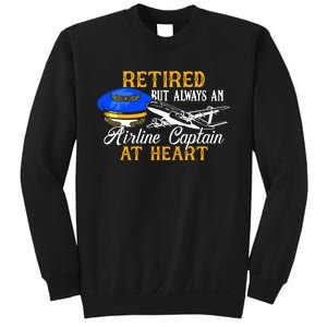 Retired Airline Captain Pilot Retirement Gift Sweatshirt