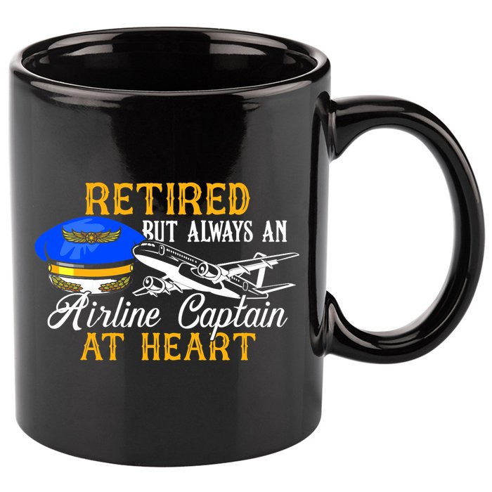 Retired Airline Captain Pilot Retirement Gift 11oz C Handle Ceramic Mug