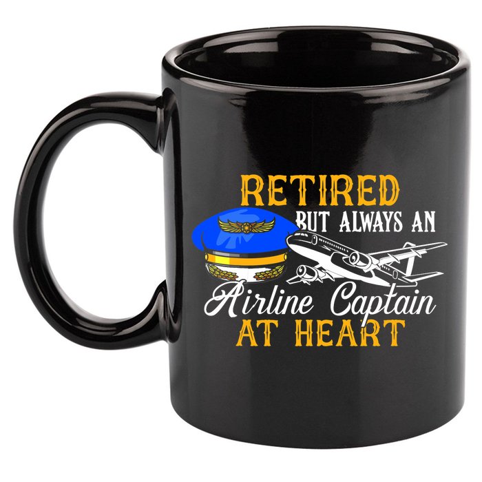 Retired Airline Captain Pilot Retirement Gift 11oz C Handle Ceramic Mug