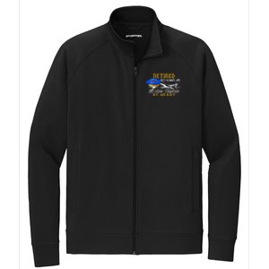 Retired Airline Captain Pilot Retirement Gift Stretch Full-Zip Cadet Jacket