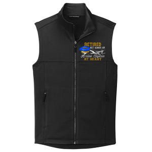 Retired Airline Captain Pilot Retirement Gift Collective Smooth Fleece Vest