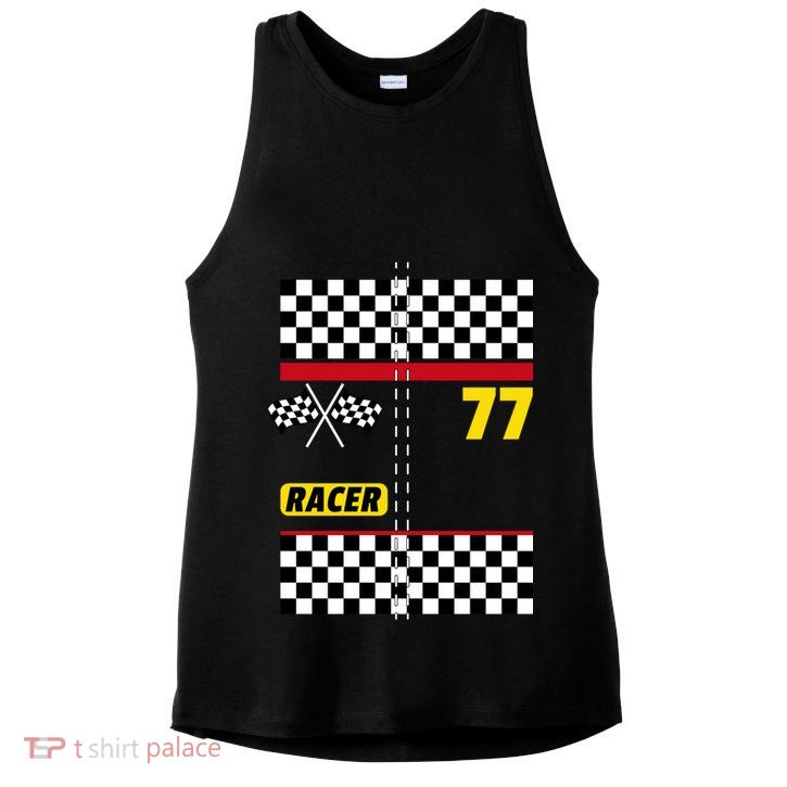 Race Car Driver Costume For Halloween Ladies PosiCharge Tri-Blend Wicking Tank
