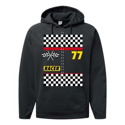 Race Car Driver Costume For Halloween Performance Fleece Hoodie