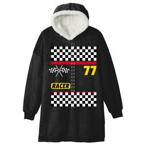 Race Car Driver Costume For Halloween Hooded Wearable Blanket