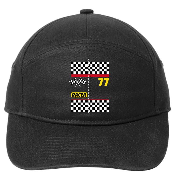 Race Car Driver Costume For Halloween 7-Panel Snapback Hat