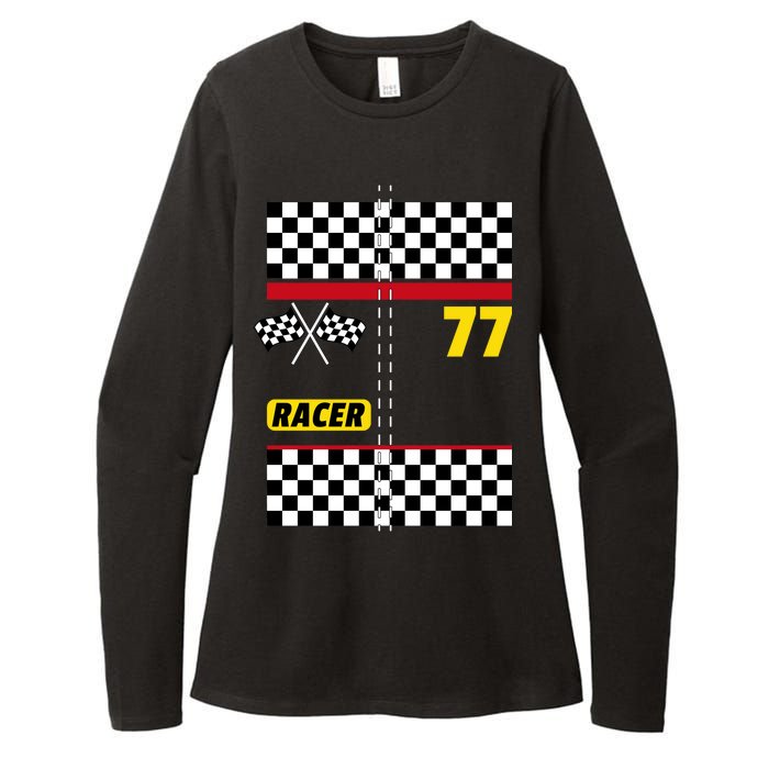 Race Car Driver Costume For Halloween Womens CVC Long Sleeve Shirt