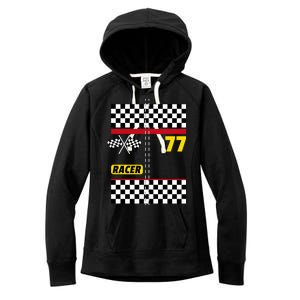 Race Car Driver Costume For Halloween Women's Fleece Hoodie