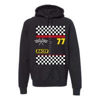 Race Car Driver Costume For Halloween Premium Hoodie