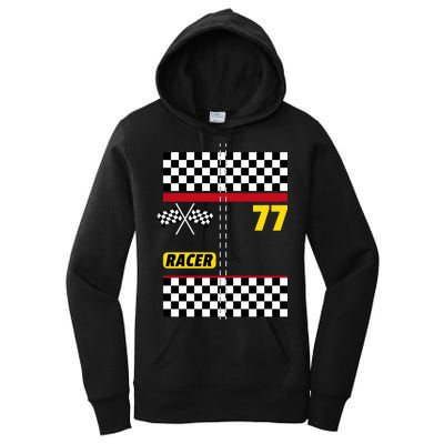 Race Car Driver Costume For Halloween Women's Pullover Hoodie