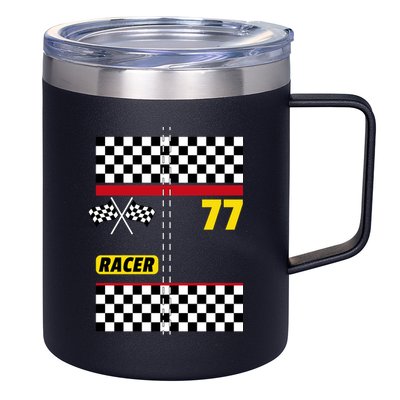 Race Car Driver Costume For Halloween 12oz Stainless Steel Coffee Mug