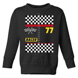 Race Car Driver Costume For Halloween Toddler Sweatshirt