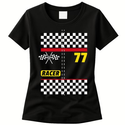 Race Car Driver Costume For Halloween Womens T-Shirt