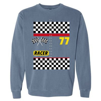 Race Car Driver Costume For Halloween Garment-Dyed Sweatshirt