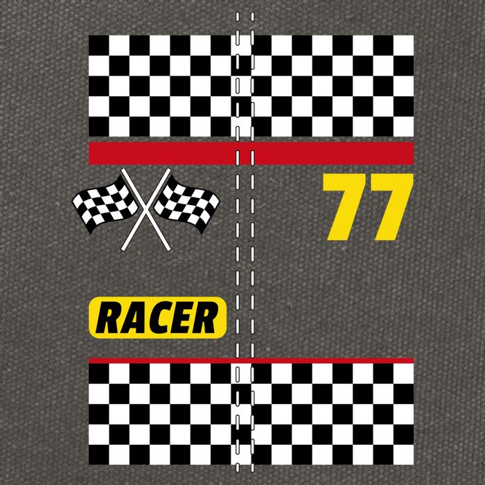 Race Car Driver Costume For Halloween Cotton Canvas Backpack