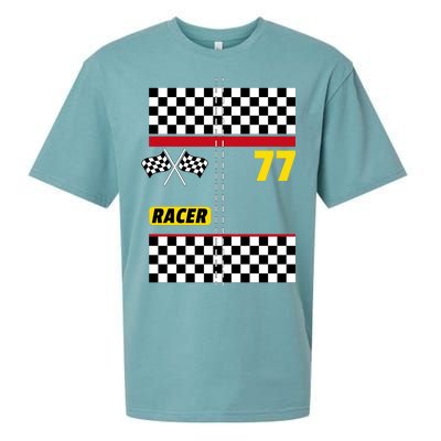 Race Car Driver Costume For Halloween Sueded Cloud Jersey T-Shirt