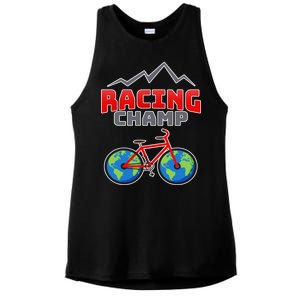 Racing Champ Bicycle Bikers Ladies PosiCharge Tri-Blend Wicking Tank