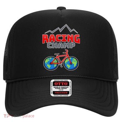 Racing Champ Bicycle Bikers High Crown Mesh Back Trucker Hat