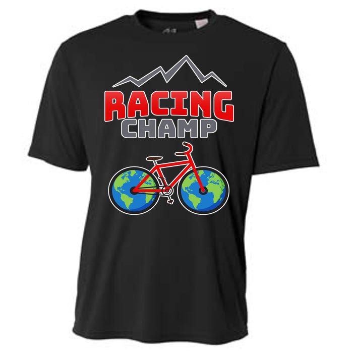 Racing Champ Bicycle Bikers Cooling Performance Crew T-Shirt