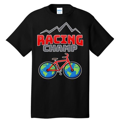 Racing Champ Bicycle Bikers Tall T-Shirt