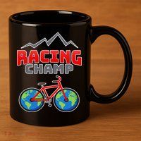 Racing Champ Bicycle Bikers 11oz C Handle Ceramic Mug