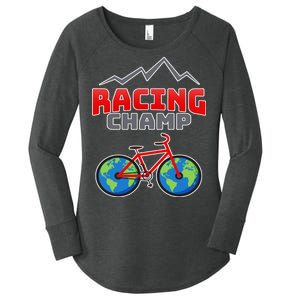 Racing Champ Bicycle Bikers Women's Perfect Tri Tunic Long Sleeve Shirt