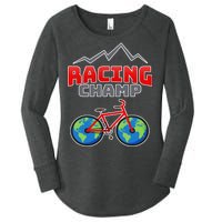 Racing Champ Bicycle Bikers Women's Perfect Tri Tunic Long Sleeve Shirt