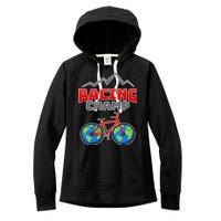 Racing Champ Bicycle Bikers Women's Fleece Hoodie