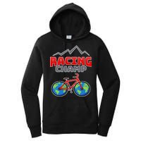 Racing Champ Bicycle Bikers Women's Pullover Hoodie