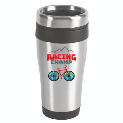 Racing Champ Bicycle Bikers 16oz Travel Tumbler