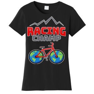 Racing Champ Bicycle Bikers Women's T-Shirt