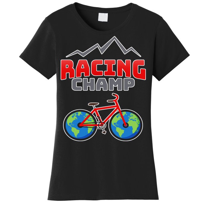 Racing Champ Bicycle Bikers Women's T-Shirt