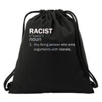 Racist Liberals Definition  Drawstring Bag