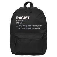 Racist Liberals Definition  16 in Basic Backpack