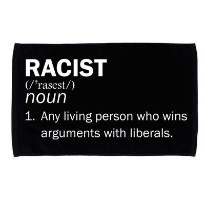 Racist Liberals Definition  Microfiber Hand Towel