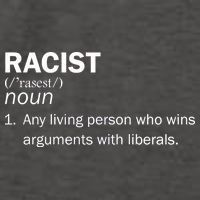 Racist Liberals Definition  Vector Backpack