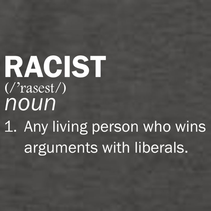 Racist Liberals Definition  Vector Backpack
