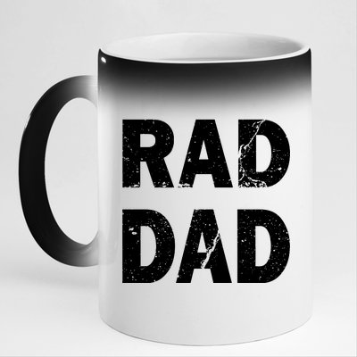 Rad Dad 11oz Black Color Changing Mug