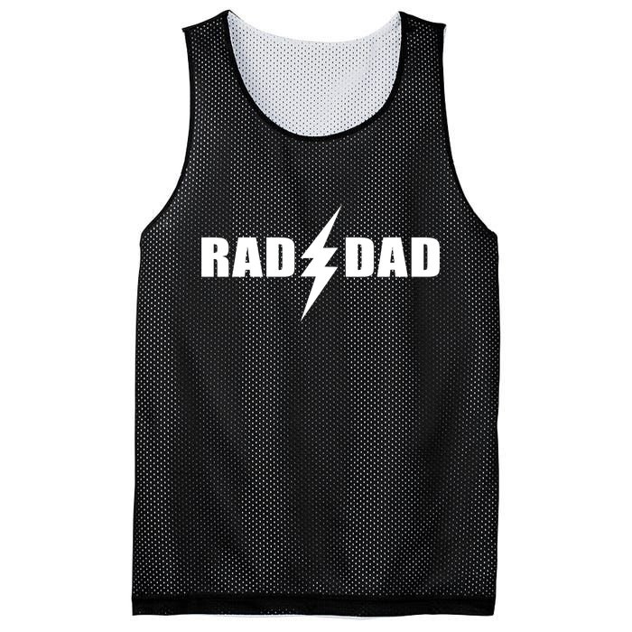 Rad Dad Lightning Logo Mesh Reversible Basketball Jersey Tank